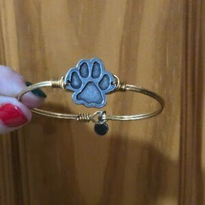 L&D Paw Print Bracelet with Hook Clasp, One-Size